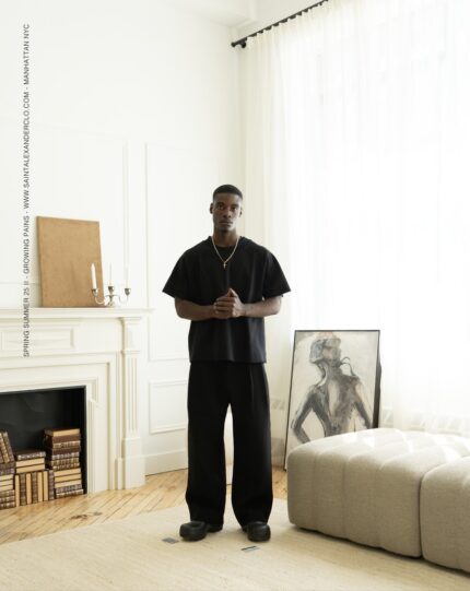 Clouded Raglan T In Night