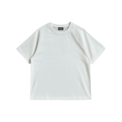 Clouded Raglan T In Chalk