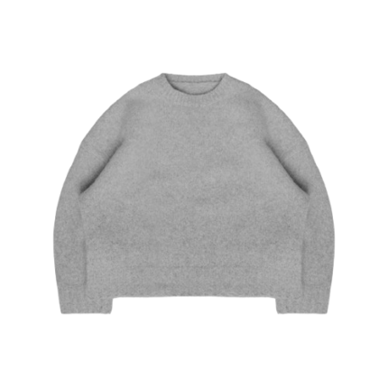 Heritage Knit Crewneck In Ash